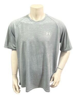 Under Armour Men’s Athletic T-Shirt Light Blue Camouflage Short Sleeve 2XL